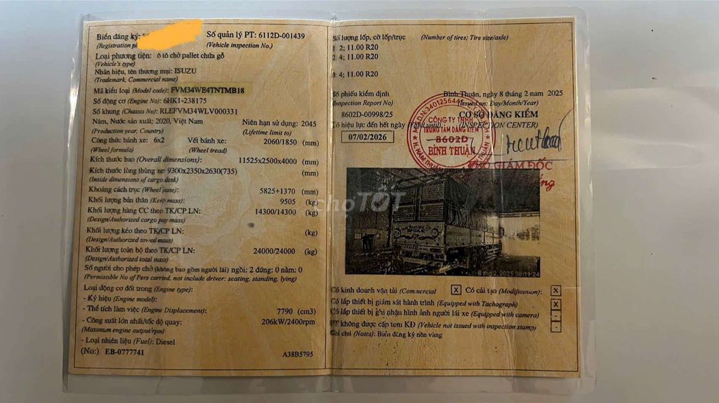 Isuzu 2020 tải 15t thùng 9.3m cao 2m630. Mua bán Xe tải, xe ben tại Huyện Bắc Tân Uyên Bình Dương được đăng bởi hồng thanh hình 6