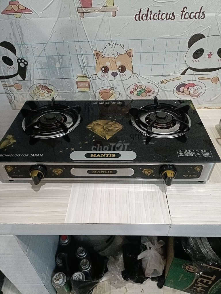 Bếp ga Mantis Kính cường lực Đen. Mua bán Bếp, lò, đồ điện nhà bếp tại Thành phố Sóc Trăng Sóc Trăng được đăng bởi Tâm  hình 1