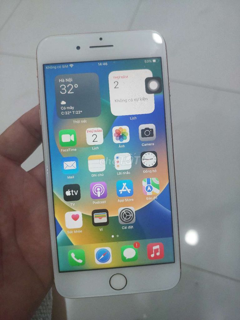 Apple iPhone 8 Plus Vàng hỏng nút home. Mua bán Điện thoại tại Thành phố Thuận An Bình Dương được đăng bởi đặng văn liên hình 1