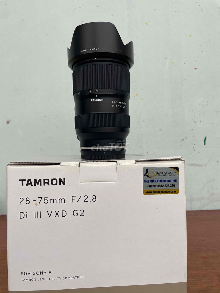 Ống kính Tamron 28-75mm f2.8 G2 Sony E Đen. Mua bán Máy ảnh, Máy quay tại Quận 3 Tp Hồ Chí Minh được đăng bởi huonglan Nguyễn  hình 1