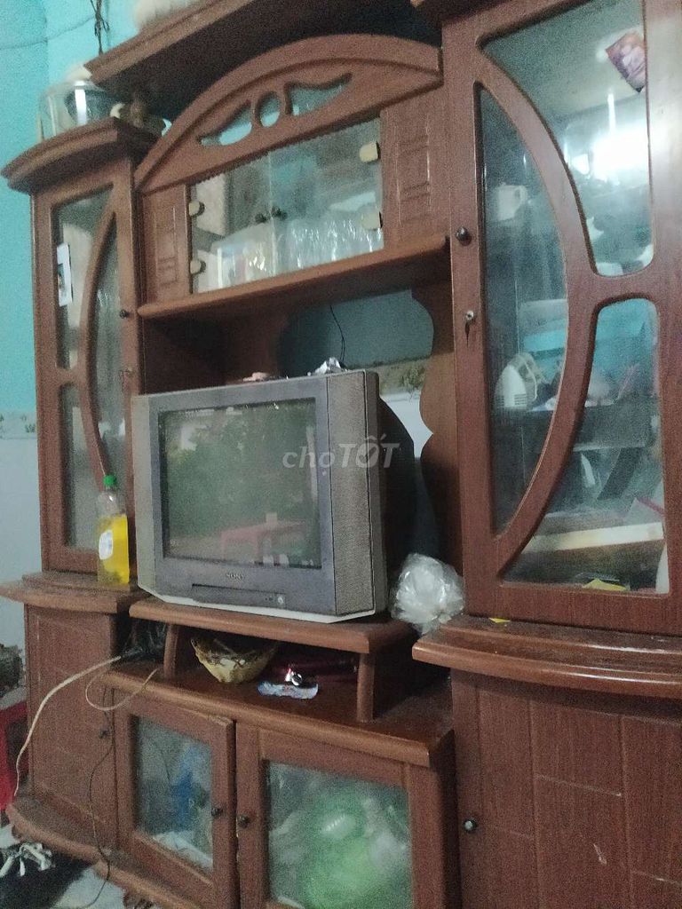 Tủ tivi Gỗ Nâu. Mua bán Tủ, kệ gia đình tại Thành phố Vĩnh Long Vĩnh Long được đăng bởi Phạm Anh Tuấn  hình 1