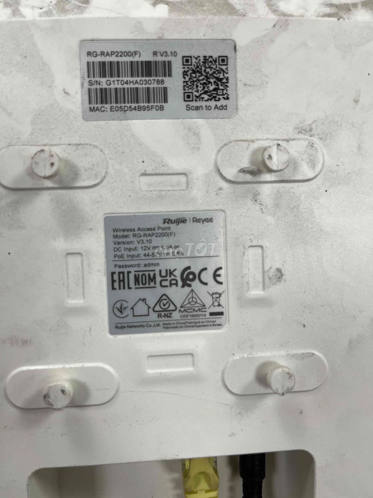 Bộ phát Wifi Ruijie Reyee RG-RAP2200(F) Trắng. Mua bán Phụ kiện (Màn hình, Chuột...) tại Quận Kiến An Hải Phòng được đăng bởi pham van binh hình 1