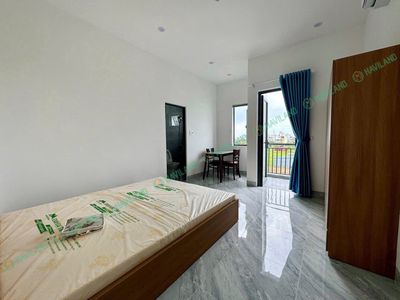 Studio full nội thất Hòa Xuân có ban công, máy giặt riêng