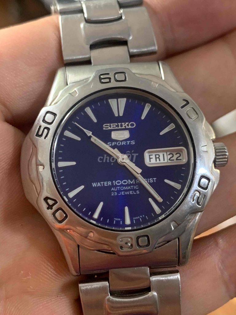 Đồng hồ đeo tay Seiko Sports Nam Bạc. Mua bán Đồng hồ tại Quận Hà Đông Hà Nội được đăng bởi Watch Shop 1986 hình 1