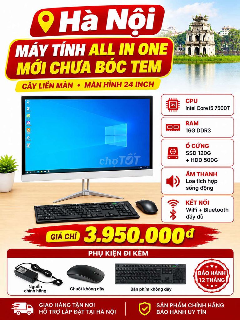 Máy tính AIO 24 inch. Mua bán Máy tính để bàn tại Quận Hoàn Kiếm Hà Nội được đăng bởi Hoàng Râu hình 1