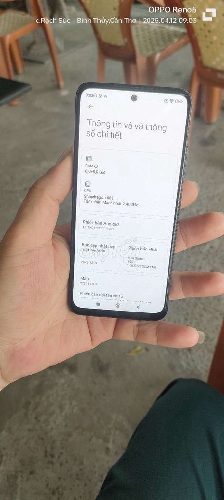 Ram 6+5/128G snap 680.nguyên zin Redmi note 11. Mua bán Điện thoại tại Quận Bình Thuỷ Cần Thơ được đăng bởi CẦU RẠCH SÚC NGUYỄN VĂN LINH cafe Thạch Bàn  hình 2