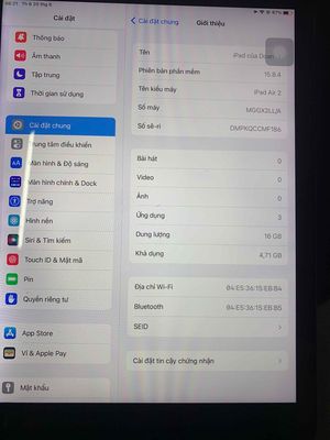 ipad air 2 đẹp zin có hổ trợ sim và wifi. Mua bán Máy tính bảng tại Quận Ninh Kiều Cần Thơ được đăng bởi đa tình