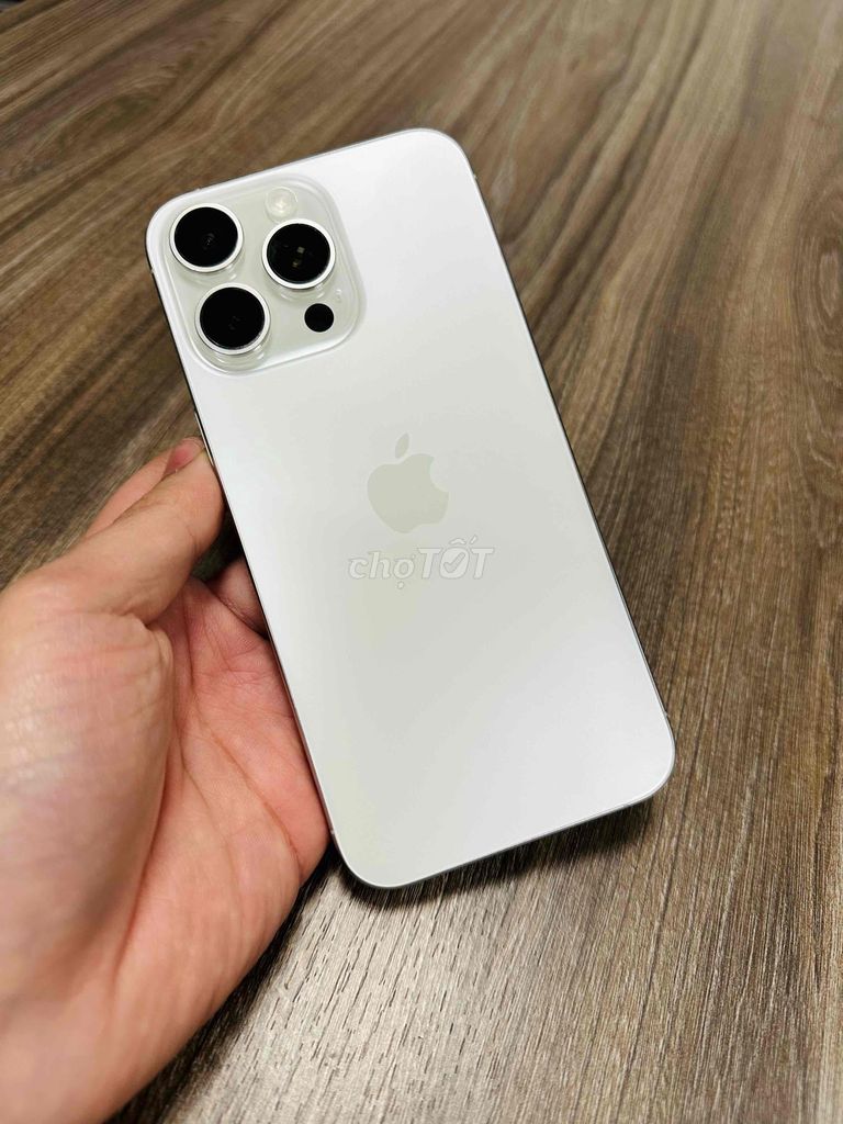 Iphone 15 pro max 256GB LL/A màu titan trắng