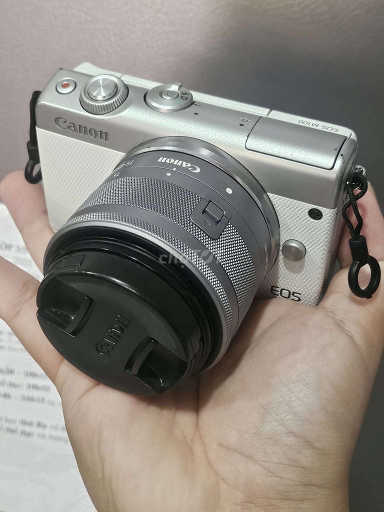 Máy ảnh Canon EOS M100 Trắng. Mua bán Máy ảnh, Máy quay tại Thành phố Nha Trang Khánh Hòa được đăng bởi Vũ Lê Quang hình 1