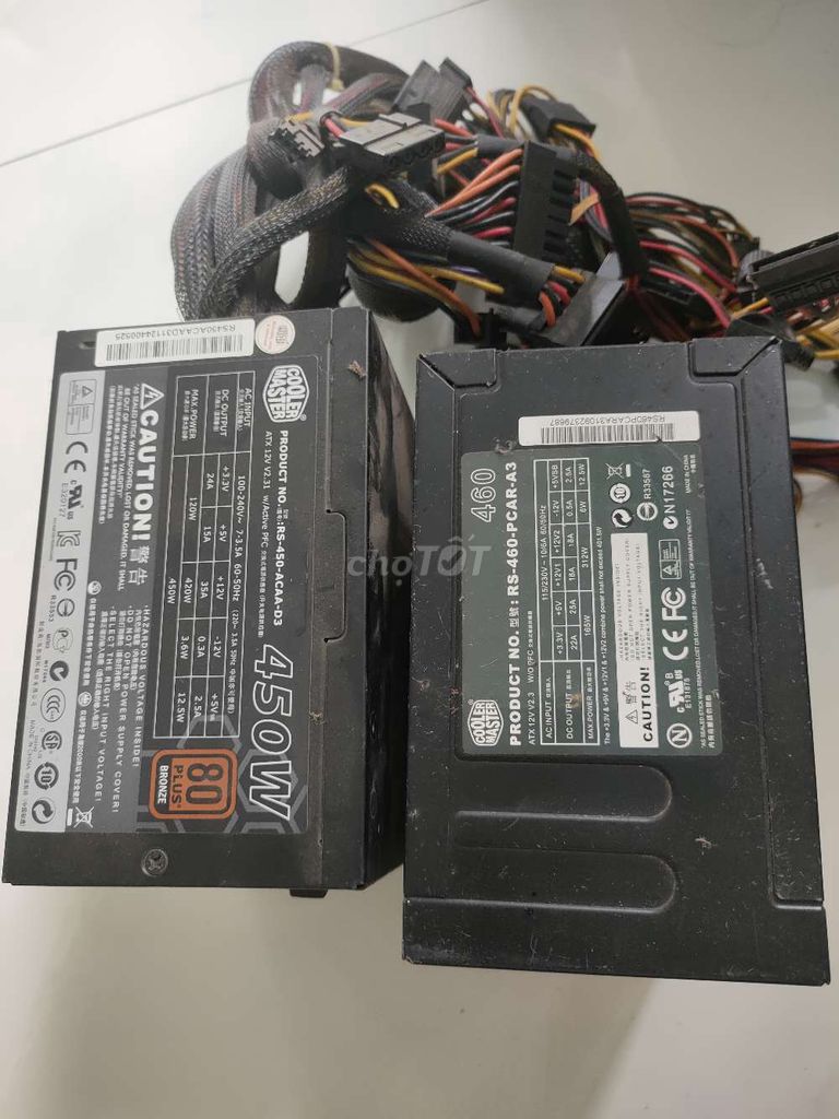 Nguồn máy tính Cooler Master 450W Đen. Mua bán Linh kiện (RAM, Card...) tại Huyện Đan Phượng Hà Nội được đăng bởi Nguyễn Văn Bảo hình 1