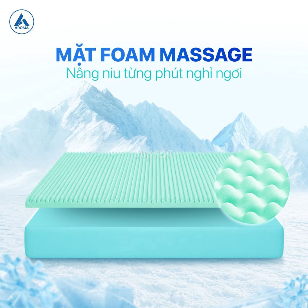 Đệm Foam Massage Aroma 12p, 17p điều hòa nhiệt độ. Mua bán Giường, chăn ga gối nệm tại Thành phố Thanh Hóa Thanh Hóa được đăng bởi Nem gia kho Thanh Hoa hình 1