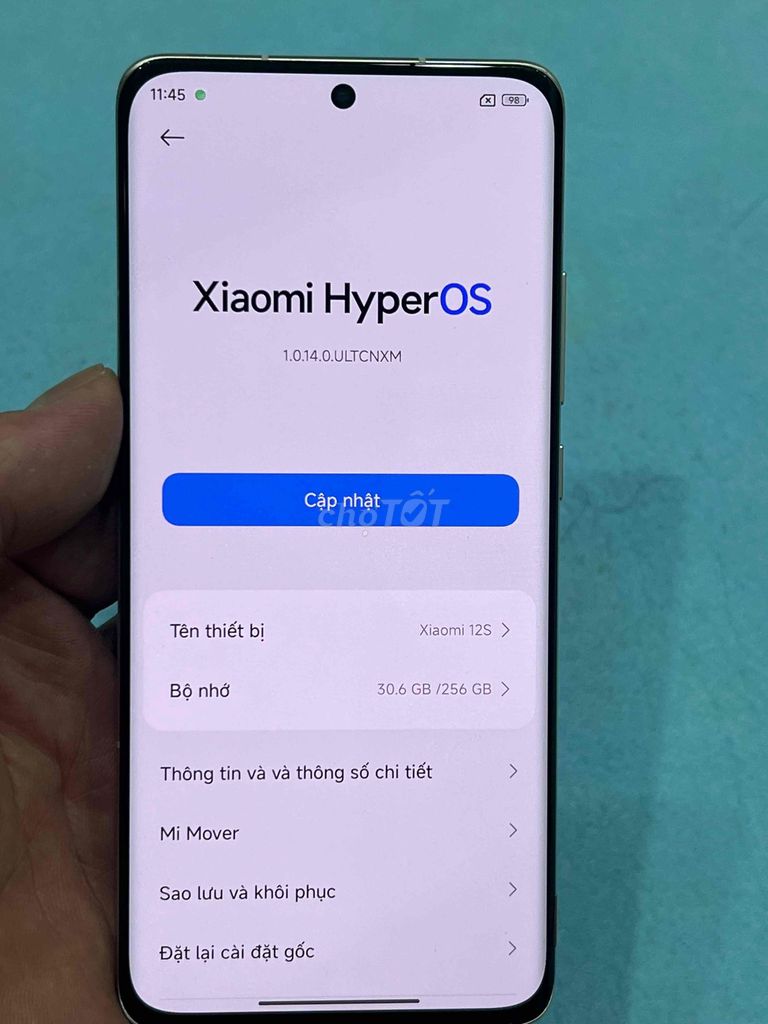Xiaomi 12s, bản 8/256. Mua bán Điện thoại tại Quận Hoàng Mai Hà Nội được đăng bởi Nguyennoi hình 1