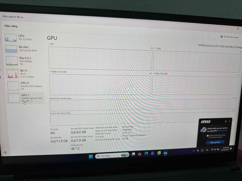 MSI Prestige 15 A10SC i7-10710U 16GB/512GB. Mua bán Laptop tại Thành phố Hạ Long Quảng Ninh được đăng bởi quang ha  hình 1