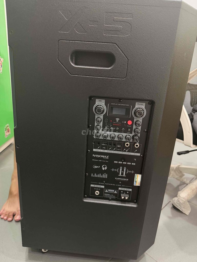 Loa kéo Nanomax X-5 Đen 40cm. Mua bán Tivi, Âm thanh tại Huyện Hóc Môn Tp Hồ Chí Minh được đăng bởi Linh Kim hình 1