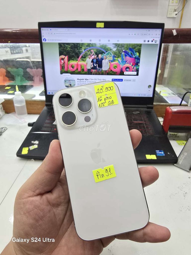 Apple iPhone 16 Pro 128GB - Có Ổ Sim. Mua bán Điện thoại tại Thành phố Long Xuyên An Giang được đăng bởi Facebook Cầm Đồ Thúy Vân hình 1