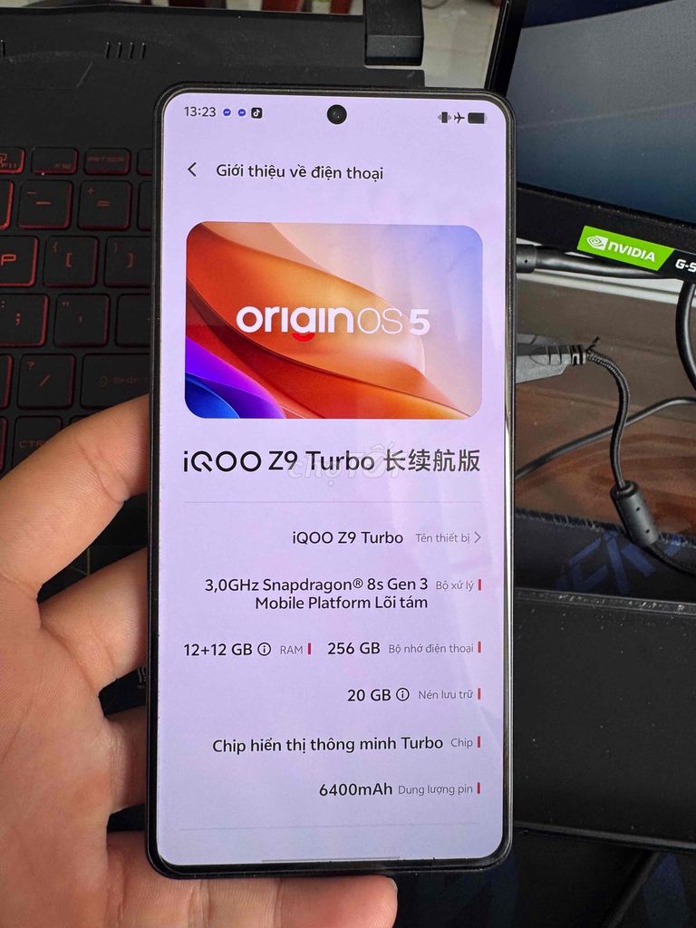 Vivo Z9 Turbo 5G ( đầy đủ box + sạc ). Mua bán Điện thoại tại Quận Ninh Kiều Cần Thơ được đăng bởi Nguyễn Huy Long hình 1
