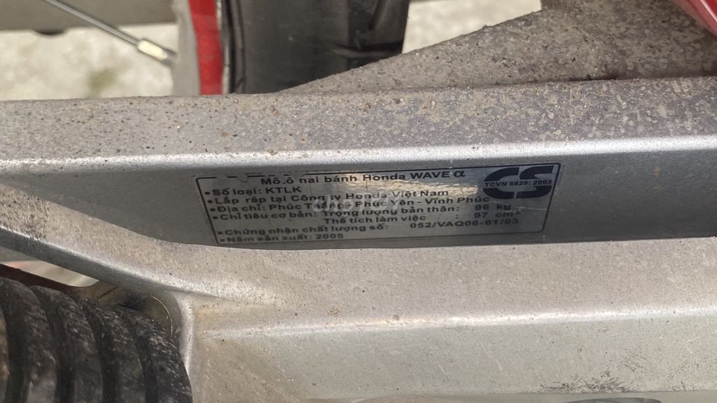 Bán xe wave đời 2006 biển số đẹp 1119+ màu sơn đỏ. Mua bán Xe máy tại Thành phố Phủ Lý Hà Nam được đăng bởi Phạm Trung hình 6