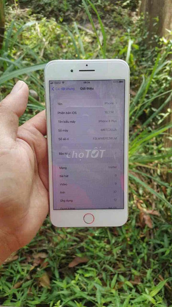 Apple iPhone 8 Plus Trắng Đã sử dụng. Mua bán Điện thoại tại Quận Ô Môn Cần Thơ được đăng bởi Huỳnh Văn  hình 1