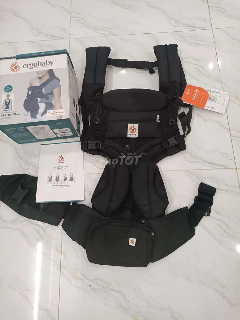 Địu em bé Ergobaby Omni 360 Đen. Mua bán Mẹ và bé tại Huyện Tiên Phước Quảng Nam được đăng bởi Gia Hưng hình 1