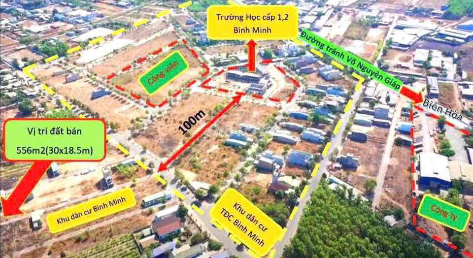 556M2 SO RIENG THO CU GẦN TĐC BÌNH MINH TRƯỜNG HỌC MỚI XÂY