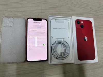 Iphone 13mini 128gb Red Fullbox Zin all