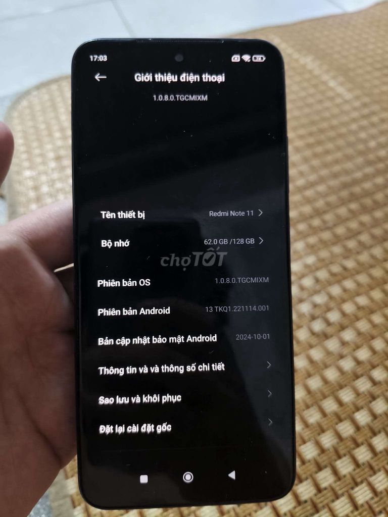 Xiaomi Redmi Note 11 128GB Xanh. Mua bán Điện thoại tại Thành phố Thủ Đức Tp Hồ Chí Minh được đăng bởi Huy hình 1