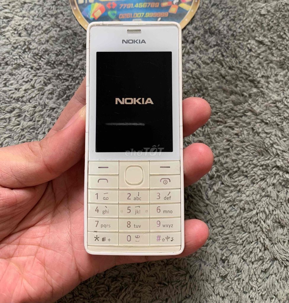 515 Trắng 2 sim xách tay Singgapore nguyên tem. Mua bán Điện thoại tại Quận Bình Thạnh Tp Hồ Chí Minh được đăng bởi Trùm Nokia Cổ SG hình 1
