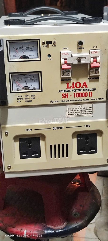 Bán ổn áp Lioa 10kva zin đẹp 95% hoạt động tốt. Mua bán Đồ chuyên dụng, Giống nuôi trồng tại Thành phố Thủ Đức Tp Hồ Chí Minh được đăng bởi Nhường Phạm  hình 1
