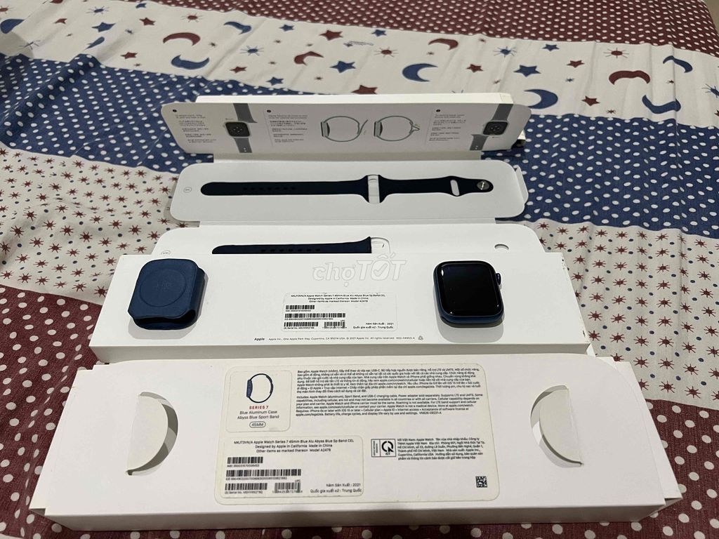 APPLE WATCH SERIES 7 45MM - NHÔM XANH - CELLULAR