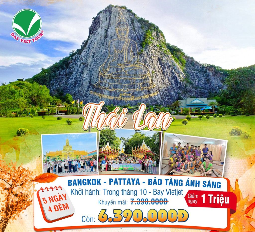 TOUR THÁI LAN TRỌN GÓI 5N4Đ