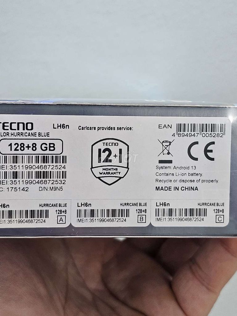 TECNO POVA NEO 3 Xanh 8-128GB mới 100% nguyên seal