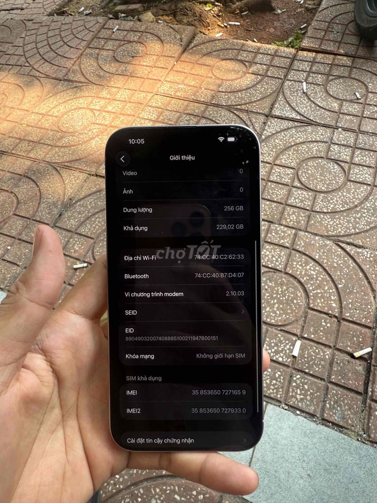 iPhone 16prm 256GB Trắng cần bán hoặc xuống đời. Mua bán Điện thoại tại Thành phố Buôn Ma Thuột Đắk Lắk được đăng bởi Khúc Linh hình 1