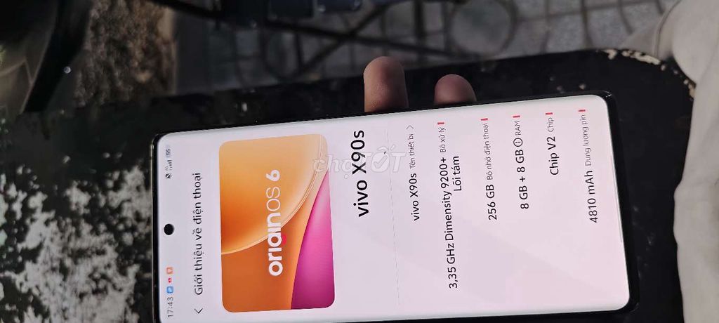 Vivo X90s 256GB Đen. Mua bán Điện thoại tại Huyện Càng Long Trà Vinh được đăng bởi NgoNhutAnh hình 1