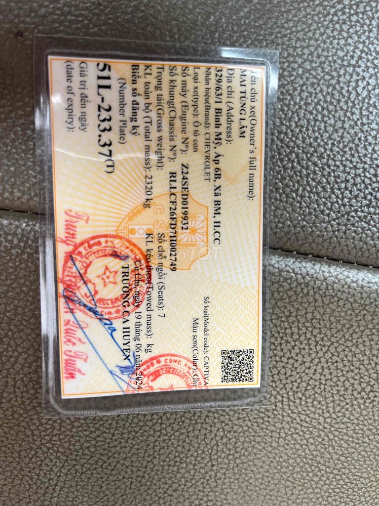 Chevrolet Captiva 2008 LT 2.4 - 990000 km. Mua bán Ô tô tại Quận Bình Thạnh Tp Hồ Chí Minh được đăng bởi vũ linh hình 10