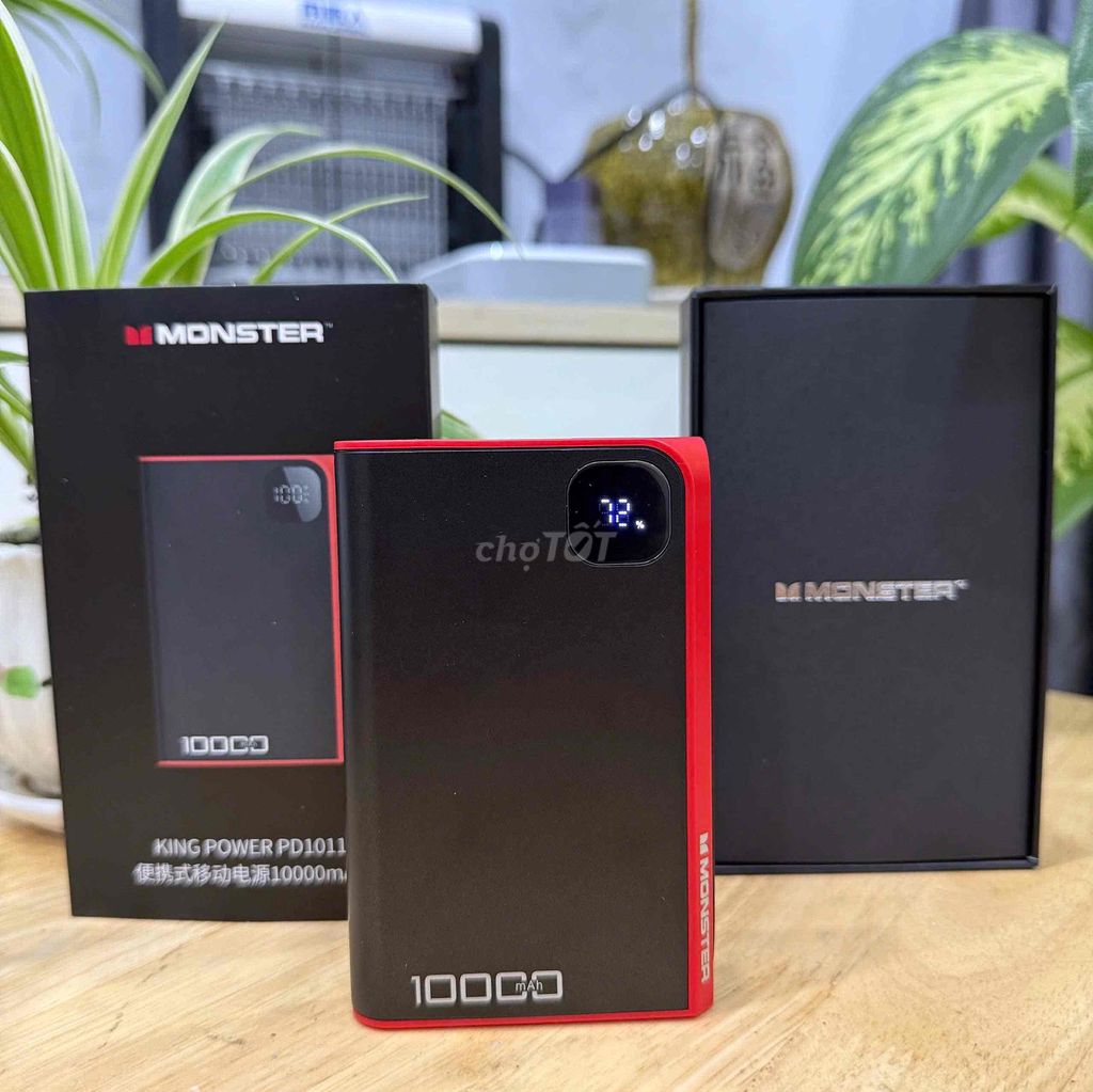 Sạc Dự Phòng Monster King Power PD1011 10.000maH. Mua bán Phụ kiện (Màn hình, Chuột...) tại Huyện Hóc Môn Tp Hồ Chí Minh được đăng bởi SIRI STORE HCM hình 1