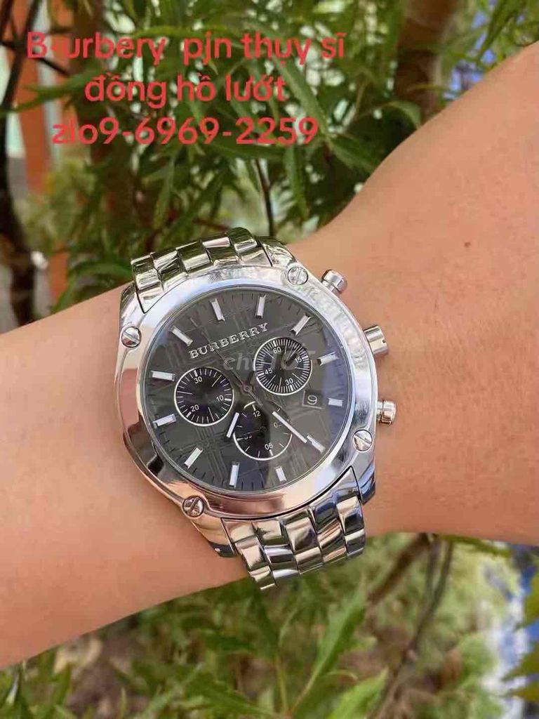 Đồng hồ Burberry Thụy Sĩ  pin 6kim. Mua bán Đồng hồ tại Huyện Thuỷ Nguyên Hải Phòng được đăng bởi lê minh thông hình 1