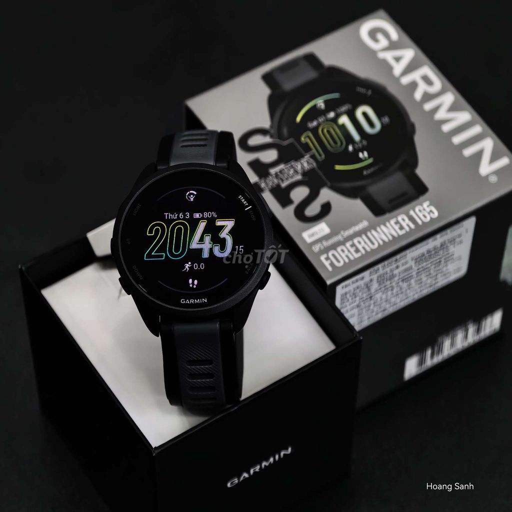 Garmin Forerunner 165 Đen 43mm Chính Hãng Fullbox. Mua bán Thiết bị đeo thông minh tại Quận Tân Phú Tp Hồ Chí Minh được đăng bởi HOÀNG SANH hình 1