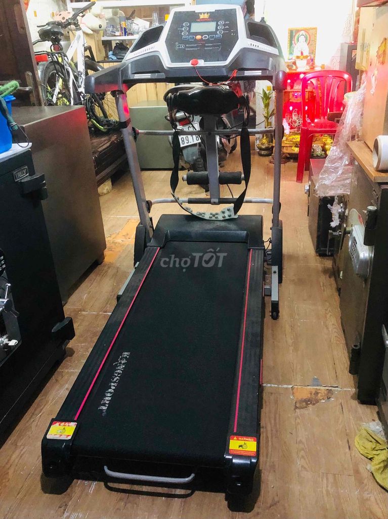 Máy chạy bộ Kingsport Đen Kim loại, Nhựa