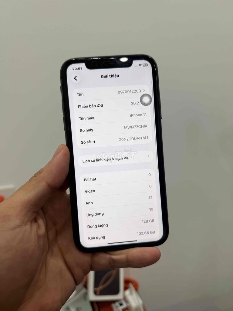 Apple iPhone 11 128GB Đen Đã sử dụng. Mua bán Điện thoại tại Quận Cầu Giấy Hà Nội được đăng bởi TicoSmartphone hình 1