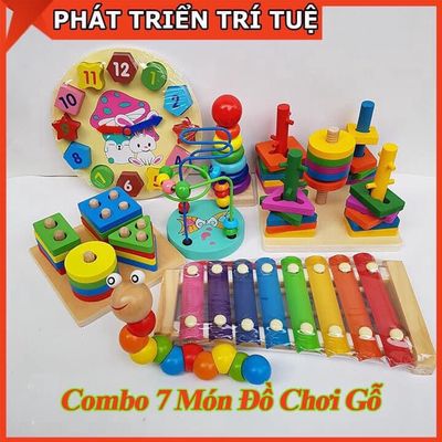 0983310898 - Combo 7 món đồ chơi phát triển trí tuệ cho bé