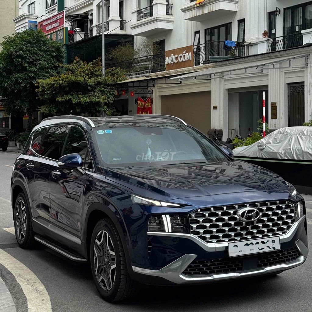 Hyundai Santafe 2023 Бензин 43000 км Синий
