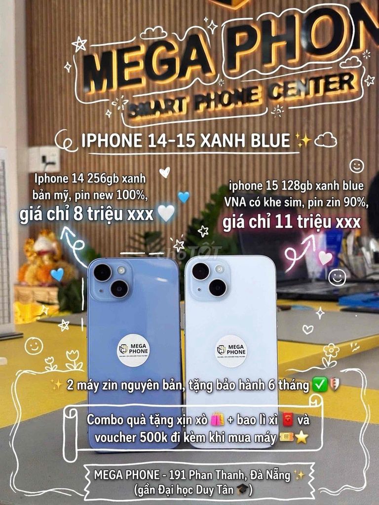 Apple iPhone 14 256GB Xanh Đã sử dụng. Mua bán Điện thoại tại Quận Thanh Khê Đà Nẵng được đăng bởi Minh Hậu hình 1