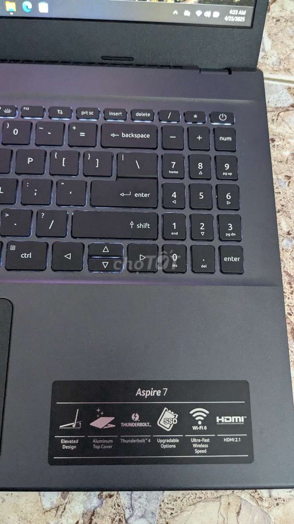 Acer Aspire 7 I5 gen12 1250H 12 Cpu Con Bh lâu 99%. Mua bán Laptop tại Quận 12 Tp Hồ Chí Minh được đăng bởi Laptop Tại Gia hình 3