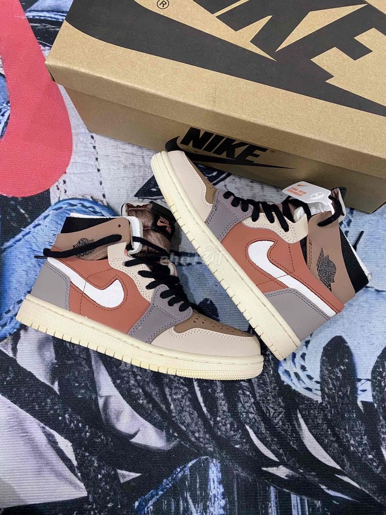 Giày sneaker jd1 cổ cao zoom cmft hồng đất. Mua bán Giày dép tại Quận 8 Tp Hồ Chí Minh được đăng bởi CHIU Fashion hình 1