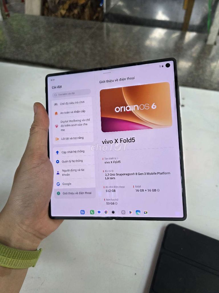 Vivo Xfold 5 16/512 quốc tế. Mua bán Điện thoại tại Quận Ba Đình Hà Nội được đăng bởi Nguyễn Thanh Sơn hình 1