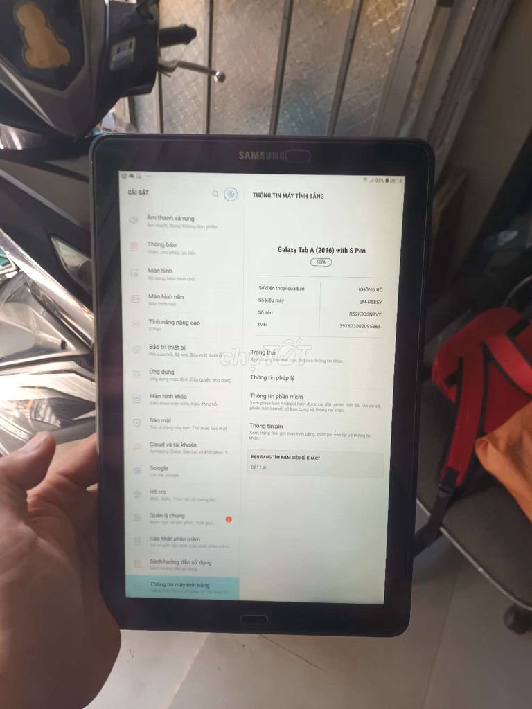 Samsung Galaxy Tab A P585 3GB/16GB Đen 2016. Mua bán Máy tính bảng tại Quận 12 Tp Hồ Chí Minh được đăng bởi Minh hình 1