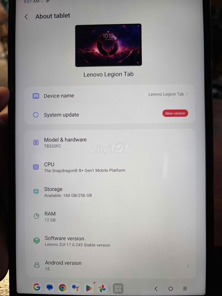 Lenovo Legion Y700 2023 8.8 inch. Mua bán Máy tính bảng tại Huyện Nhà Bè Tp Hồ Chí Minh được đăng bởi Bùi Chí Hiếu hình 1