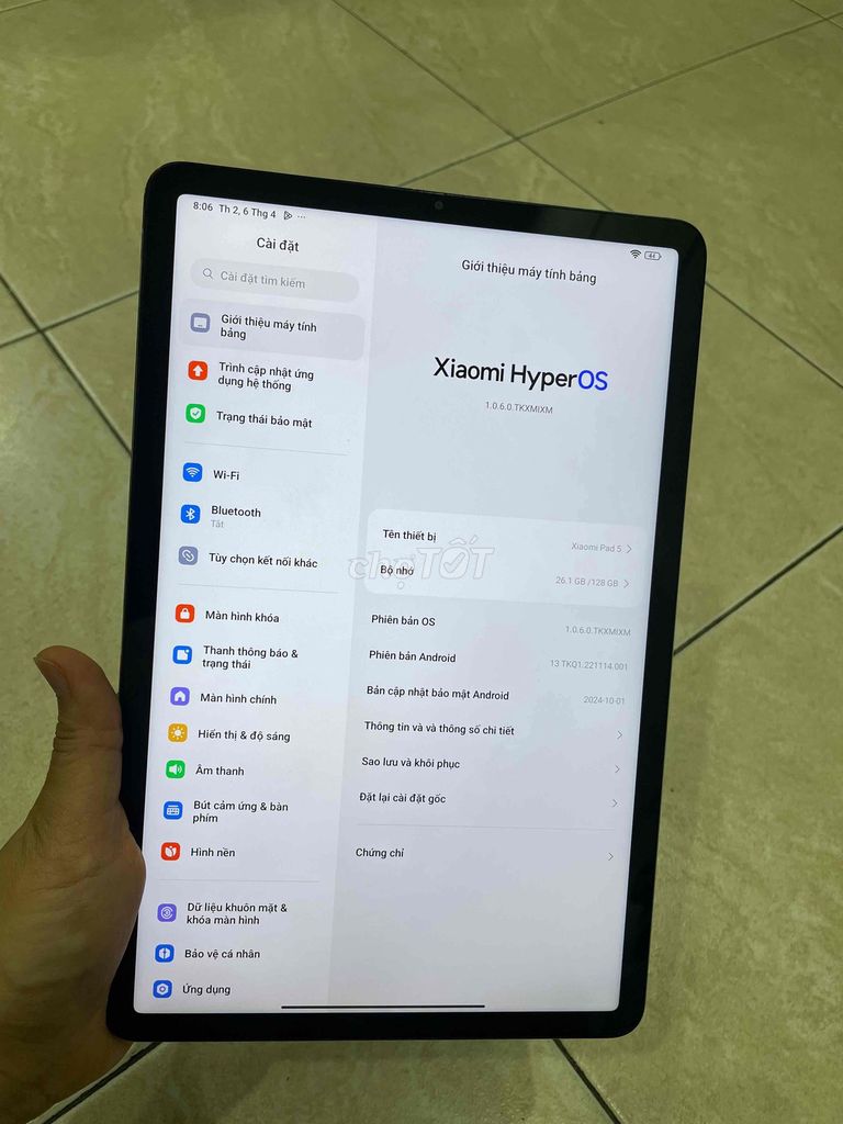 Xiaomi Pad 5 6+2GB/128GB Trắng Đã sử dụng. Mua bán Máy tính bảng tại Quận 10 Tp Hồ Chí Minh được đăng bởi Tiên hình 1