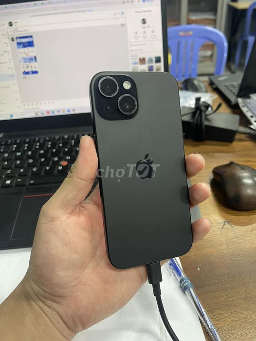 Apple iPhone 15 128GB Đen 98%. Mua bán Điện thoại tại Quận Tân Phú Tp Hồ Chí Minh được đăng bởi Hội Đồ Điện Tử hình 1