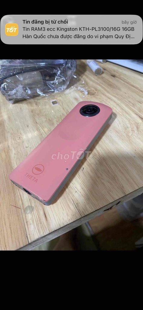 Máy ảnh Ricoh Theta SC 360 độ Hồng 2016. Mua bán Máy ảnh, Máy quay tại Huyện Trà Ôn Vĩnh Long được đăng bởi Thúy hình 1
